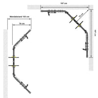 ATX® Cable Cross Over 600 - Plate Load Maße von oben