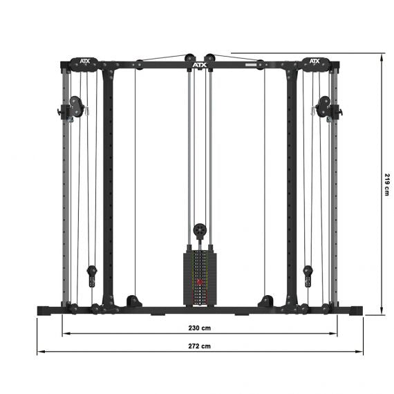 ATX® Cable Cross Over Stack Weight 600 Maße: Breite: 272 cm; Höhe: 219 cm