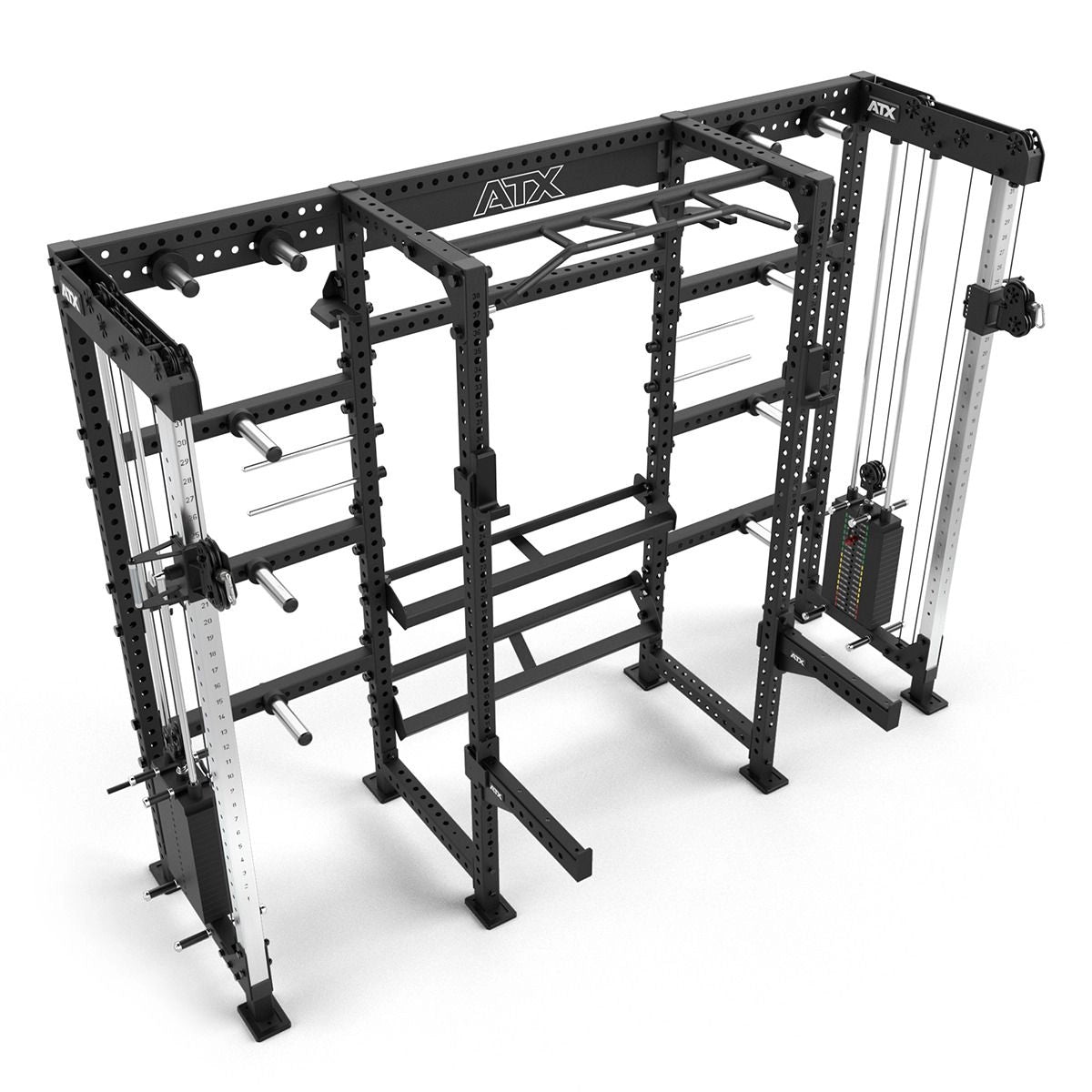 ATX® Cable Cross Rack mit 2 x 90 kg Steckgewichten von oben