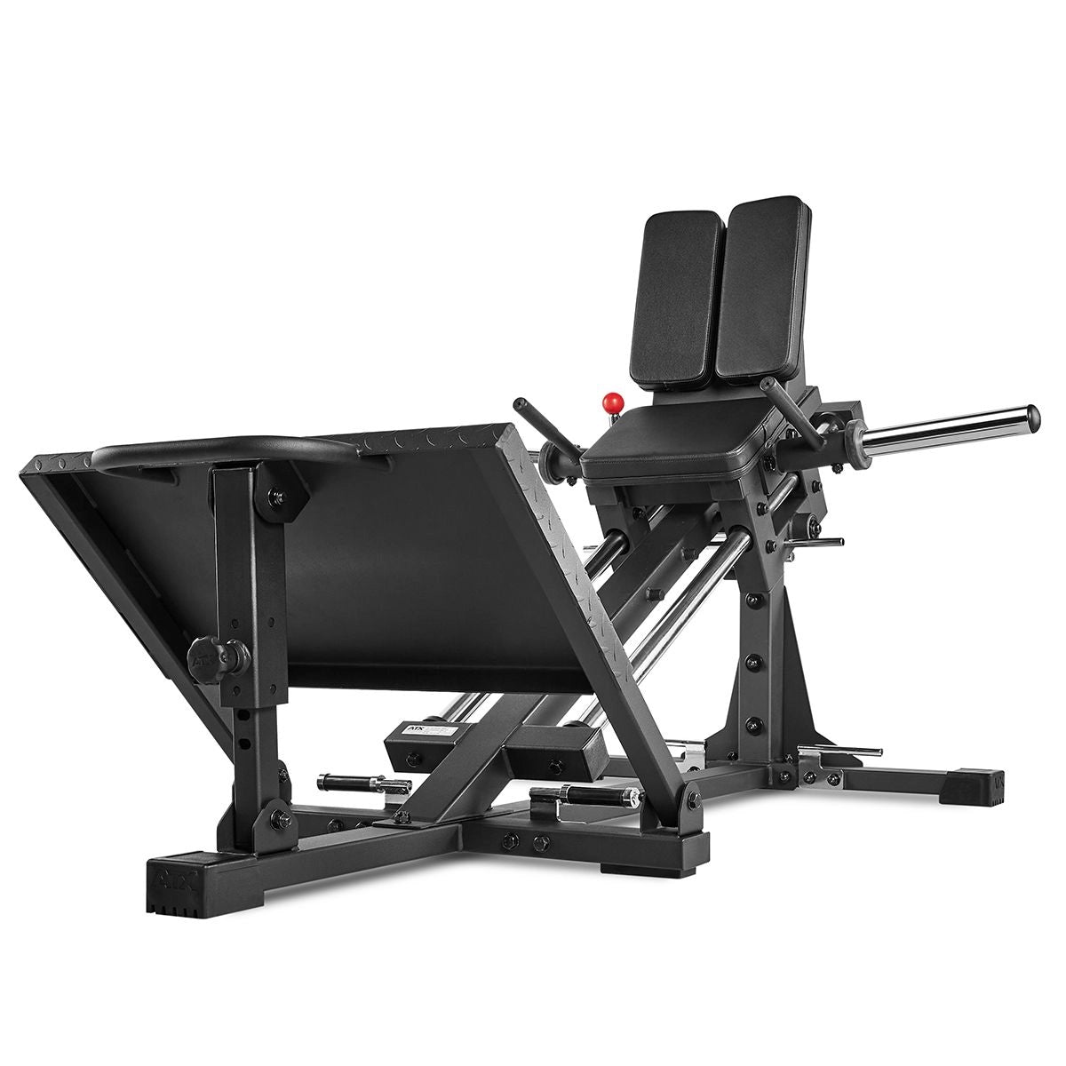 ATX® Compact Leg Press Combo - Hackenschmidt Kniebeugenmaschine Schrägansicht