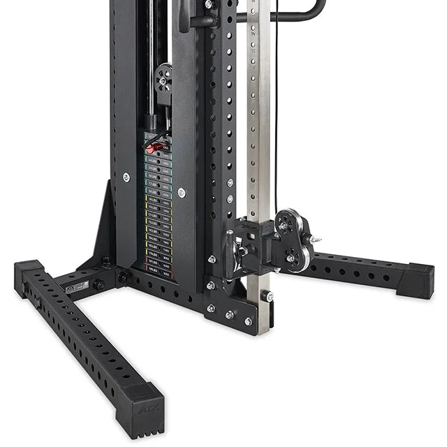 ATX® Cable Crossover Kabelzugstation Hartverchromte Führungsstangen aus Vollmaterial