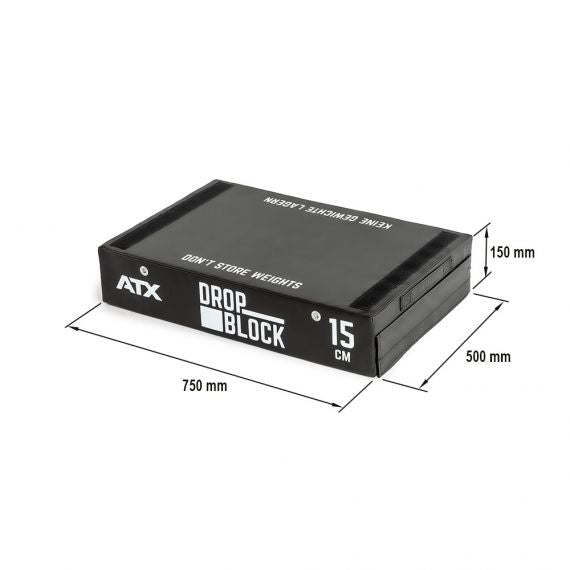 ATX® Soft Drop Blocks Höhe 15 cm – Paar Maße: Länge: 75 cm; Breite: 50 cm; Höhe: 15 cm