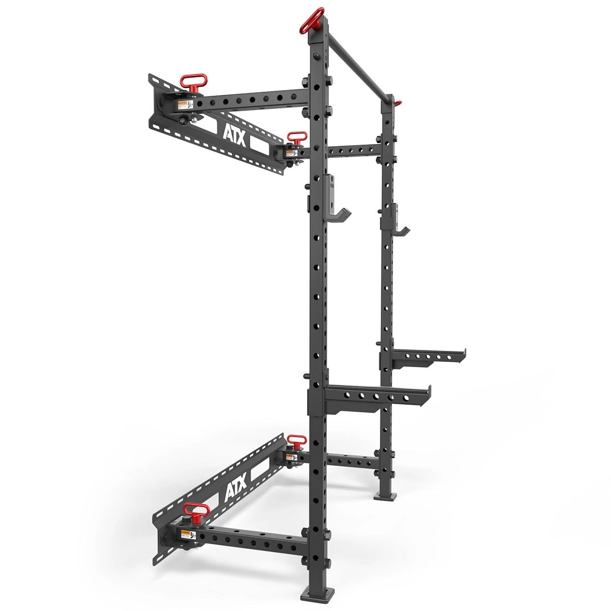 ATX® Fold Back Rack Half Rack 500 Seitenansicht mit Mounting Rail