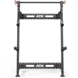 ATX® Fold Back Rack Half Rack 500 Frontansicht mit Mounting Rail