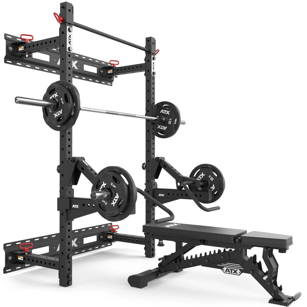 ATX® Fold Back Rack 750 inklusive Hantelscheiben