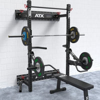 ATX Fold Back Rack 750 zum kompletten Fitness Studio ausgebaut