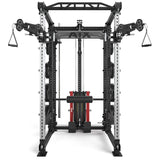 ATX® Hardcore Power Rack Frontansicht mit Hantelscheiben