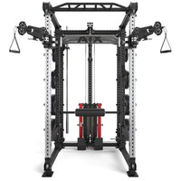 ATX® Hardcore Power Rack Frontansicht mit Hantelscheiben