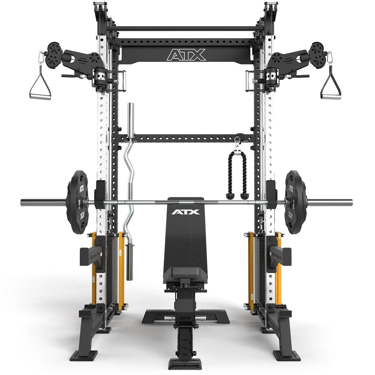 ATX® Cable Half Rack mit 2 x 90 kg Steckgewichte inkl. Zubehör