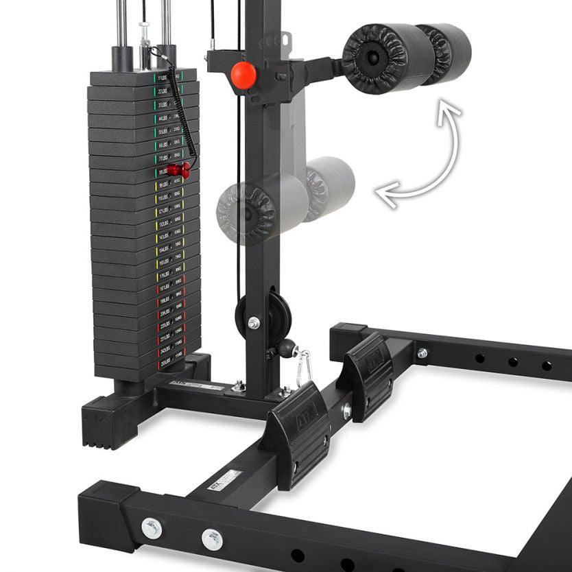 ATX® Half Rack 620 with lat pull-down station Stack Weight 