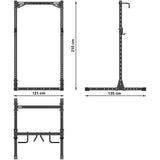 ATX® Half Rack 620 inkl. J-Hooks & Safety Spotter Arms Maße