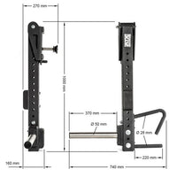 ATX® Jammer Arms - Lever Arms Series 800 Maße: Länge: 100 cm; Breite: 74 cm; Höhe: 27 cm