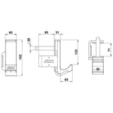 ATX® J-Cups / J-Hooks Serie 700
Maße