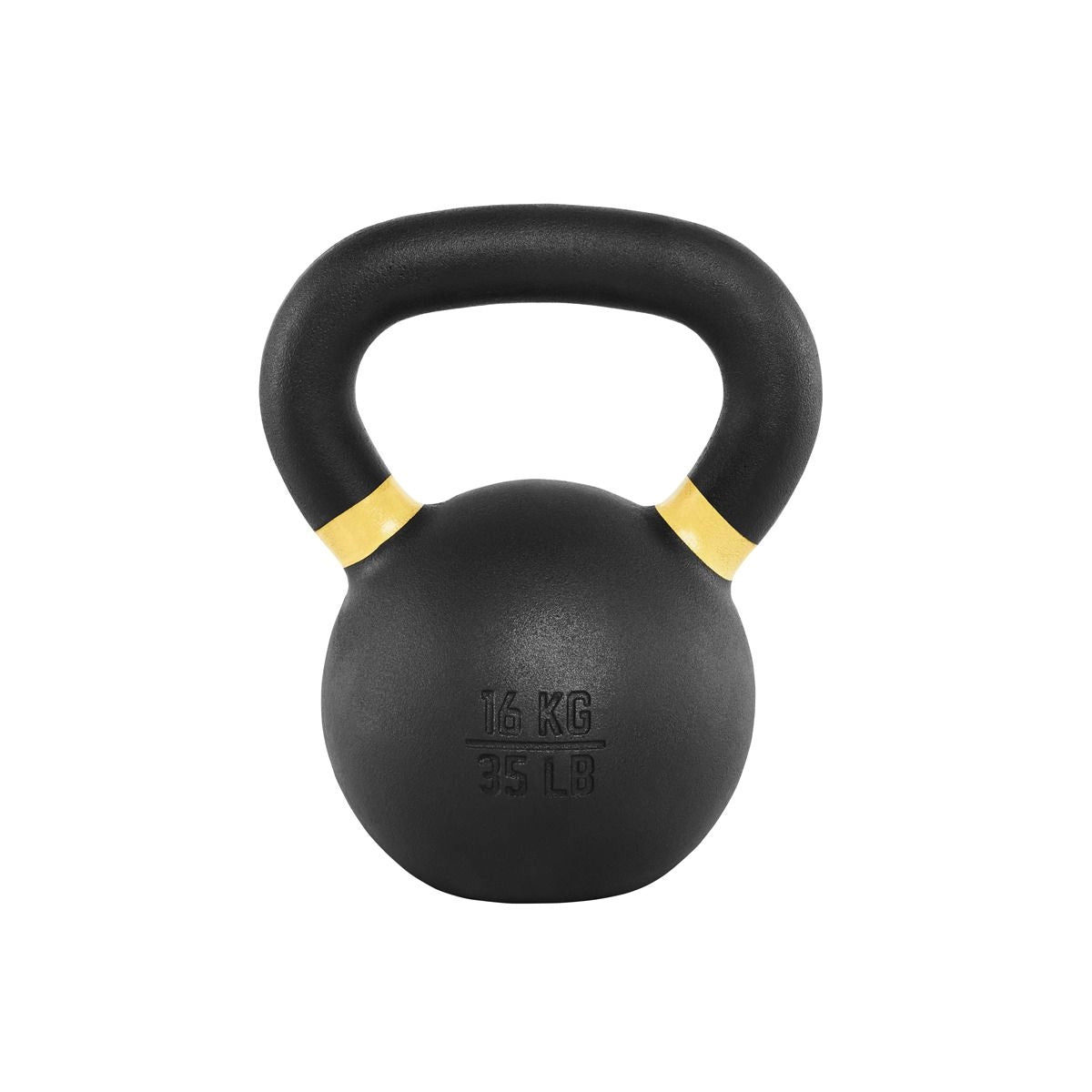 ATX Kettlebell 16 kg Gusseisen mit gelber Farbmarkierung