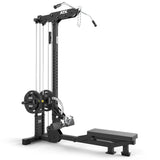 ATX Latzug Kraftstation - Seitenansicht mit Ruderbank