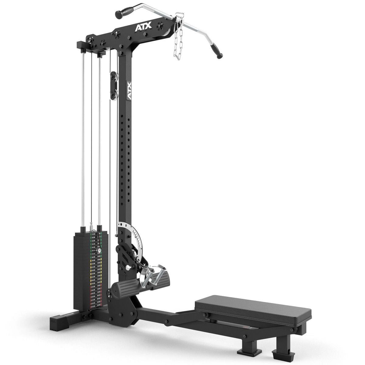 ATX® Latzug und Ruderzug - 115 kg Steckgewichte mit Griffen