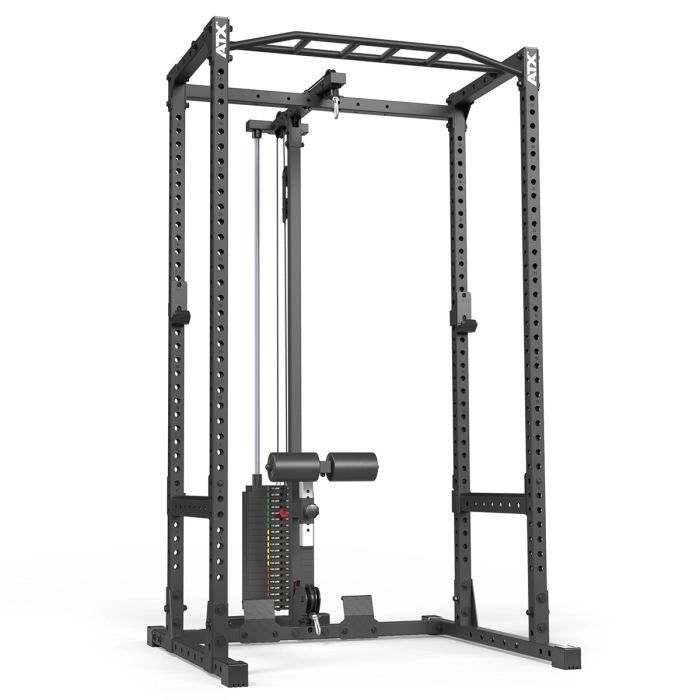 ATX® Power Rack 520 Komplettstation mit Latzugstation 100 kg Steckgewi ...