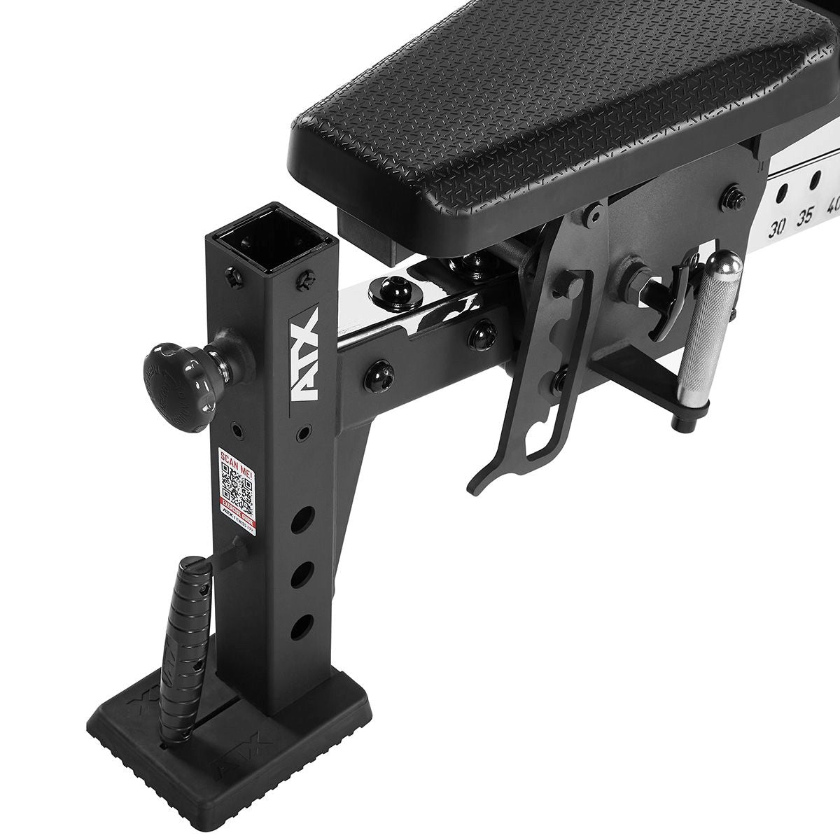ATX® Verstellbare Hantelbank RAS - PU Fronttube mit Gleitbuchsen
