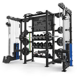 ATX® Multi Cable Rack & Storage Station - The Wall Ansicht von rechts mit Zubehör