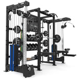 ATX® Multi Cable Rack & Storage Station - The Wall mit Hantelscheiben