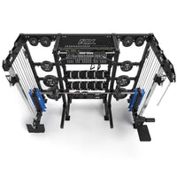 ATX® Multi Cable Rack & Storage Station - The Wall Ansicht oben mit Zubehör