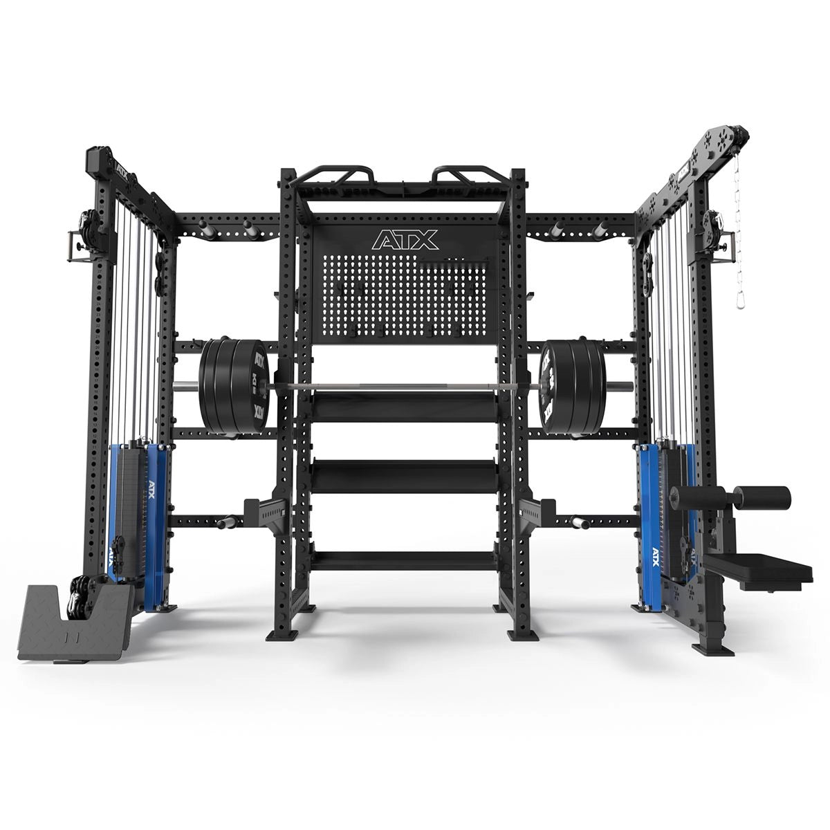 ATX® Multi Cable Rack & Storage Station - THE WALL mit integrierten Roller Band-Pegs, zum Anbringen von Widerrstandsbändern