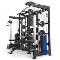 ATX® Multi Cable Rack & Storage Station - The Wall Ansicht von links mit Zubehör
