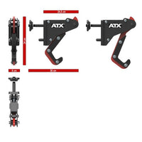 ATX® Monolift Hantelablage Compact Maße: Breite: 8 cm; Höhe: 34 cm; Tiefe: 35 cm