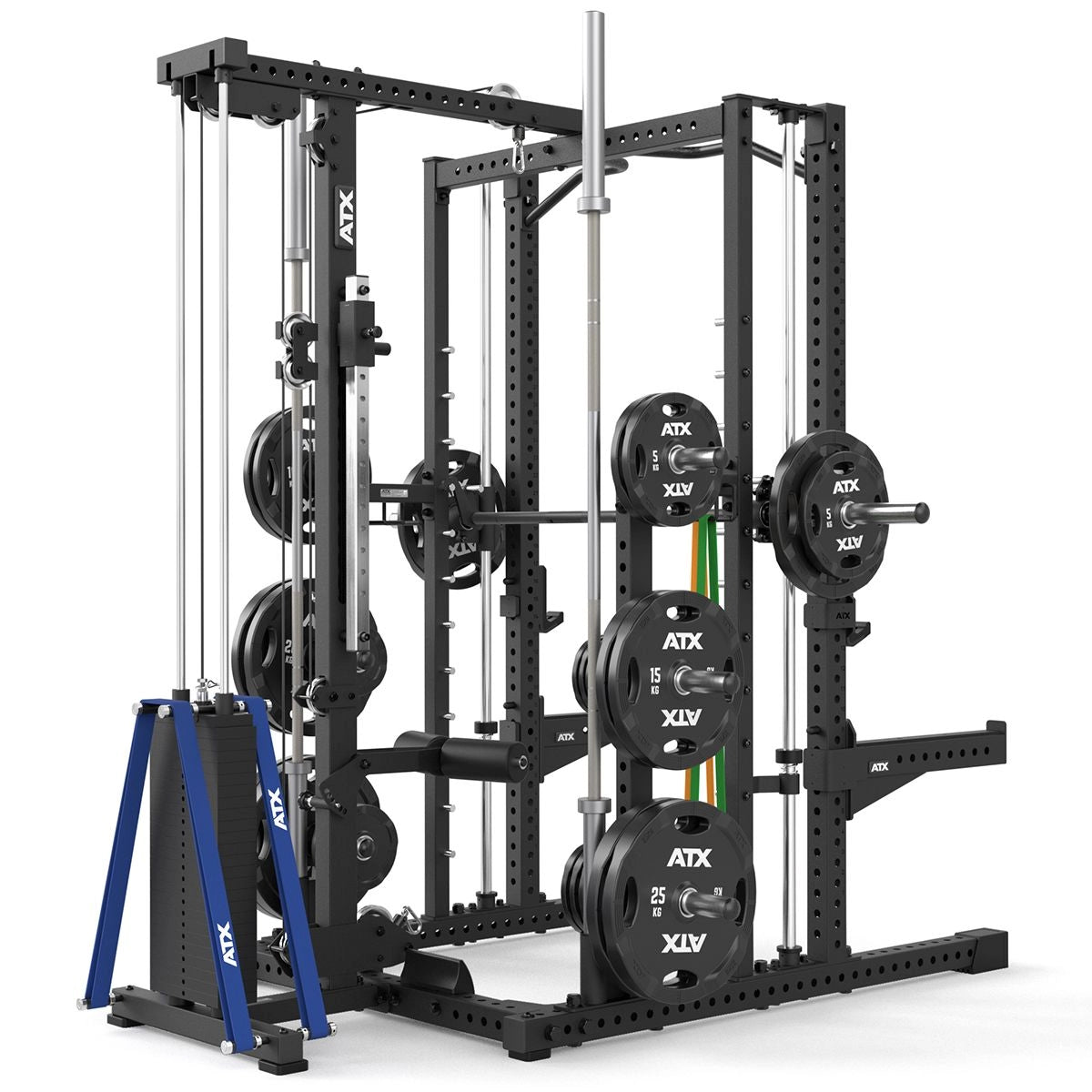 ATX® Multipresse-Rack 780 Komplettstation Ansicht hinten mit Zubehör