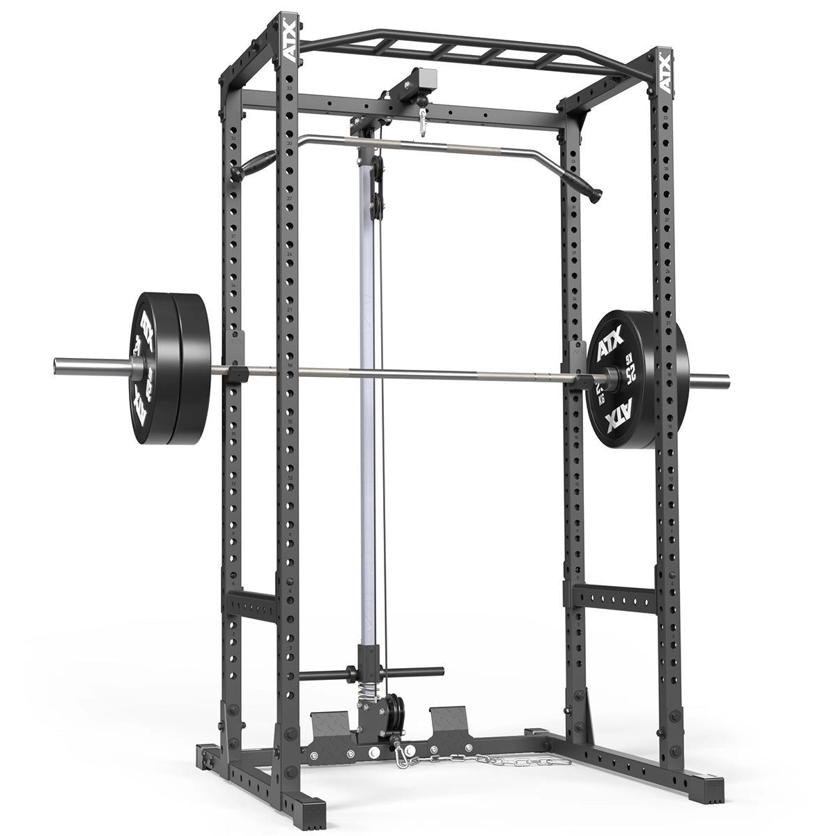 ATX® Power Rack 520 mit Latzug LTO-520 Plate Load inkl. Hantelstange