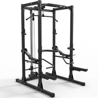 ATX® Power Rack PRX 650 mit Latzug, Jammer Arms, Notablagen, Latzugstange und Safety Spotter Arms