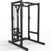 ATX® Power Rack 720 mit Latzug LTO-650 Plate Load und Flip Down Spotter Notablagen