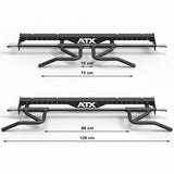 ATX® Indexing Chin Up - 700`Series: Höhe 13 cm; Tiefe: 37 cm; Durchmesser:  Ø 27 mm 