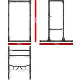 ATX® Power Rack PRX 750 – SE 100 Maße: Länge 178 cm, Breite 123 cm, Höhe 224,5 cm