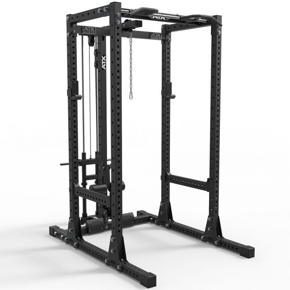 ATX® POWER RACK 750 SET 140 MIT PLATE LOAD LATZUG UND INDEXING MULTI CHIN-UP