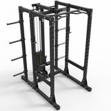 ATX® Power Rack 750 mit Klimmzugstange, Latzug mit Steckgewichten, Extension, Notablagen und Weight Plate Pins