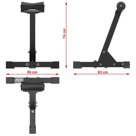 ATX® Rotation Trainer Backup – Hantelständer Maße: Länge: 63 cm; Breite: 59 cm; Höhe: 74 cm