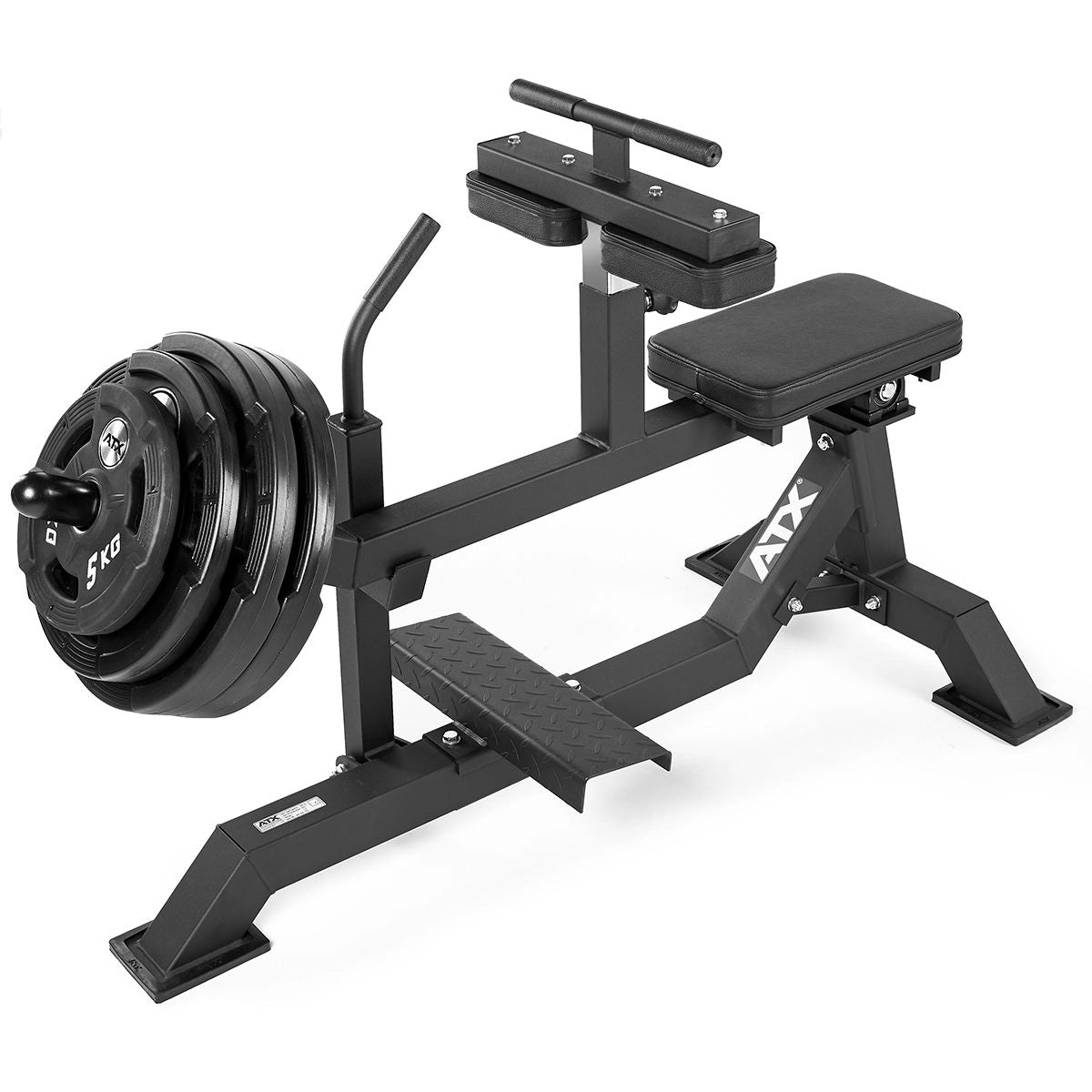 ATX® Seated Calf Raise - Wadenmaschine sitzend mit Hantelscheiben 50 mm