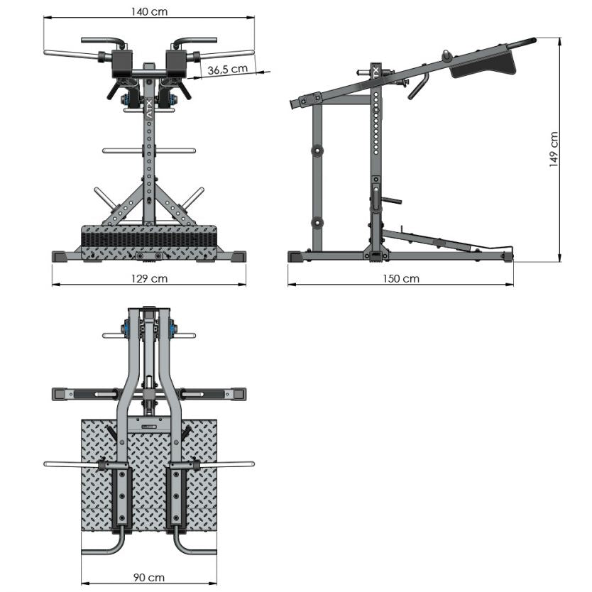 ATX® Lever Arm Squat Pro - Viking Press