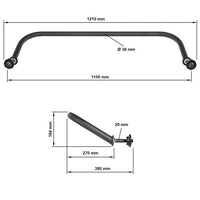 ATX® Verbindungsstrebe für Free Stands Maße: Breite: 121 cm; Höhe: 19,4 cm; Tiefe: 27 cm