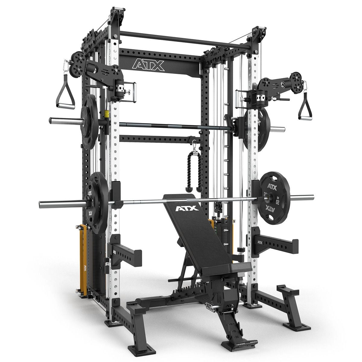 Double Rac Machine ATX® Cable Smith Rack SRX-650 + Smith Machine + Cable Cross – motion sports