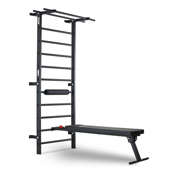 ATX® Wall Bar Gym / Sprossenwand mit Bank flach