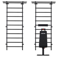 ATX® Wall Bar Gym / Sprossenwand mit Bank Frontansicht