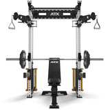 ATX® Half Rack Wall - Kabelzug Frontansicht mit Zubehör