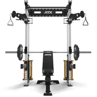 ATX® Half Rack Wall - Kabelzug Frontansicht mit Zubehör