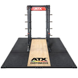  ATX® Gewichtheberplattform 3 x 3 m - Customize – Classic Wood Ideal als Unterbau für Power Racks, Squat Racks oder Multipressen