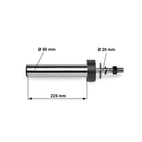 ATX® Weight Plate Pins - 220 - 50 mm - Maße: Länge: 	36,5 cm gesamt / 22,5 cm nutzbare Ablage; Breite: 8 cm; Höhe: 8 cm