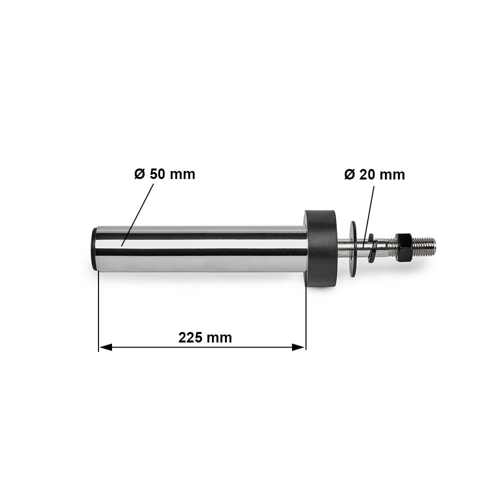 ATX® Weight Plate Pins - 220 - 50 mm - Maße: Länge: 	36,5 cm gesamt / 22,5 cm nutzbare Ablage; Breite: 8 cm; Höhe: 8 cm