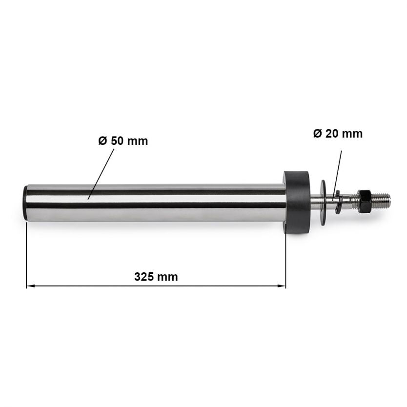 ATX® Weight Plate Pins 50mm / Paar Maße: Länge: 	46,5 cm gesamt / 32,5 cm nutzbare Ablage; Breite: 8 cm; Höhe: 8 cm