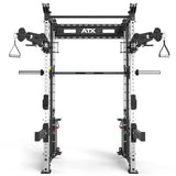 ATX® Rack-Zugstation inkl. Multipresse zur Wandbefestigung Frontansicht